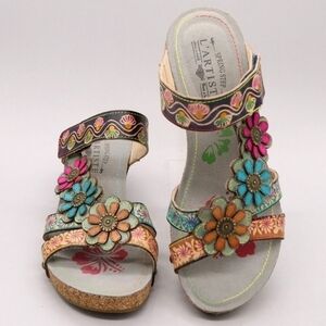 Flower Power Colorful Floral Sandals!.